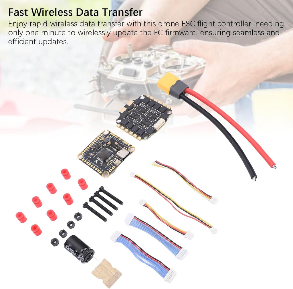 CCYLEZ 60A High Performance SpeedyBee Plastic Drone ESC Controller Stack for RC Drone Enthusiasts