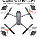 Mavic 4 Pro Propellers Blades - 8Pcs Props Quick Replacement Spare Part Low Noise Wings for DJI Mavic 4 Pro Drone Accessories