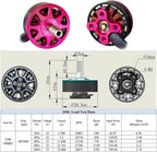 DYS 4PCS SUNFUN 2306 1900KV 6S Brushless Motor for FPV Racing Drone Quadcopter 5inch Freestyle Remote Drone