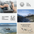 DJI Mini 3 Fly More Combo (DJI RC), Drones with Camera for Adults 4K, 3 Batteries for 114-min Flight Time, Vertical Shooting, 32800ft (10km) Video Transmission, Lightweight Mini Drone for Beginners