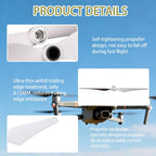 4 Pairs Replacement 9450 Self-Tightening £¨CW/CCW £© Propellers £¬ for DJI Phantom 2, 3 Professional, Advanced Series?,Low Noise Propeller, Replacement Parts for Drone Blades