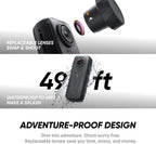 Insta360 X4 Air No Drone No Problem Bundle - Lightweight 165g 8K 360 Camera, 3 Meter Invisible Selfie Stick, Replaceable Lenses, Shoot First & Frame Later, FlowState Stabilization, AI-Powered App