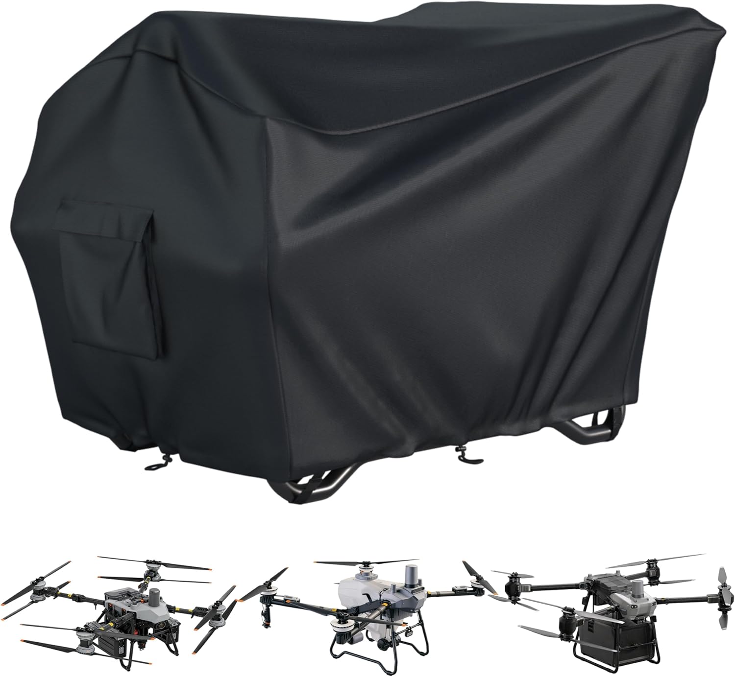 Agricultural Drone Cover,Dimensions: 48L ¡Á 36W ¡Á 36H In,Compatible With DJI T25P, T55, T70, T100S,FlyCart30 Series Agricultural Drones,Heavy-Duty Outdoor Dustproof and Waterproof Cover