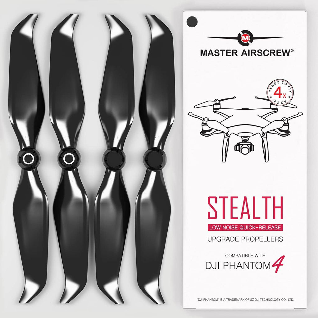 Master Airscrew Stealth Propellers for DJI Phantom 4 - Black, 4 pcs