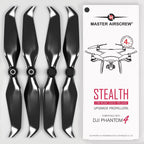Master Airscrew Stealth Propellers for DJI Phantom 4 - Black, 4 pcs