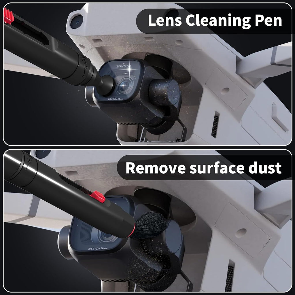 Drone Cleaning Kit for DJI, Holy Stone, Scoot, FPV Drone, Hobby RC Quadcopters Multirotors - with Spray Cleaner for Screen Lens