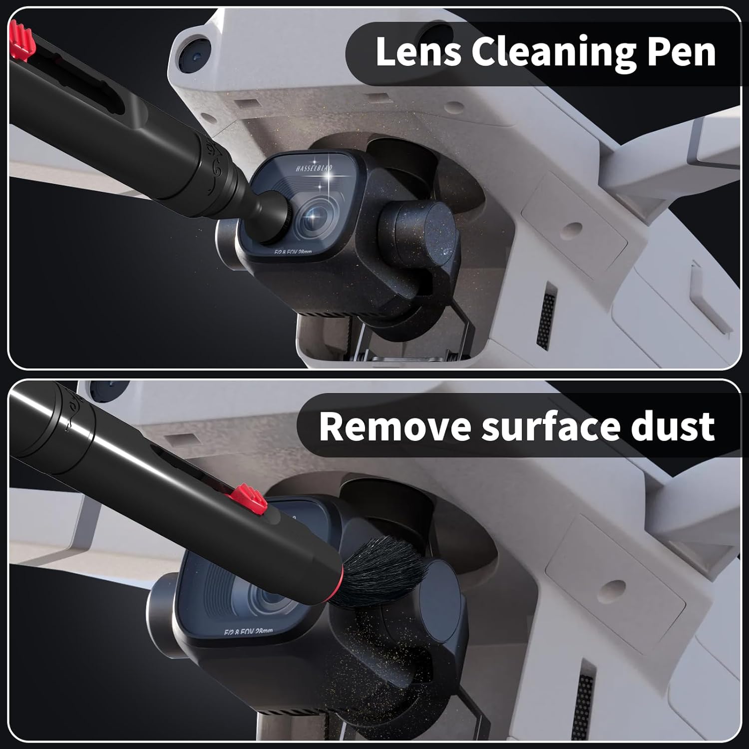 Drone Cleaning Kit for DJI, Holy Stone, Scoot, FPV Drone, Hobby RC Quadcopters Multirotors - with Spray Cleaner for Screen Lens