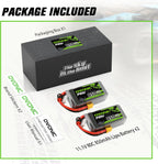 OVONIC Lipo Battery 850mAh 80C 11.1V 3S RC Battery with XT30 Connector for RC Plane DJI Quadcopter RC Airplane RC Helicopter RC Car Truck Boat 2pcs