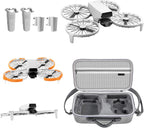 DJI Flip Accessories Bundle, Includes Standard Controller Carry Case, Landing Gear Extension & Propeller Guards for DJI Flip Drone, 3-in-1 Essential Protective Combo