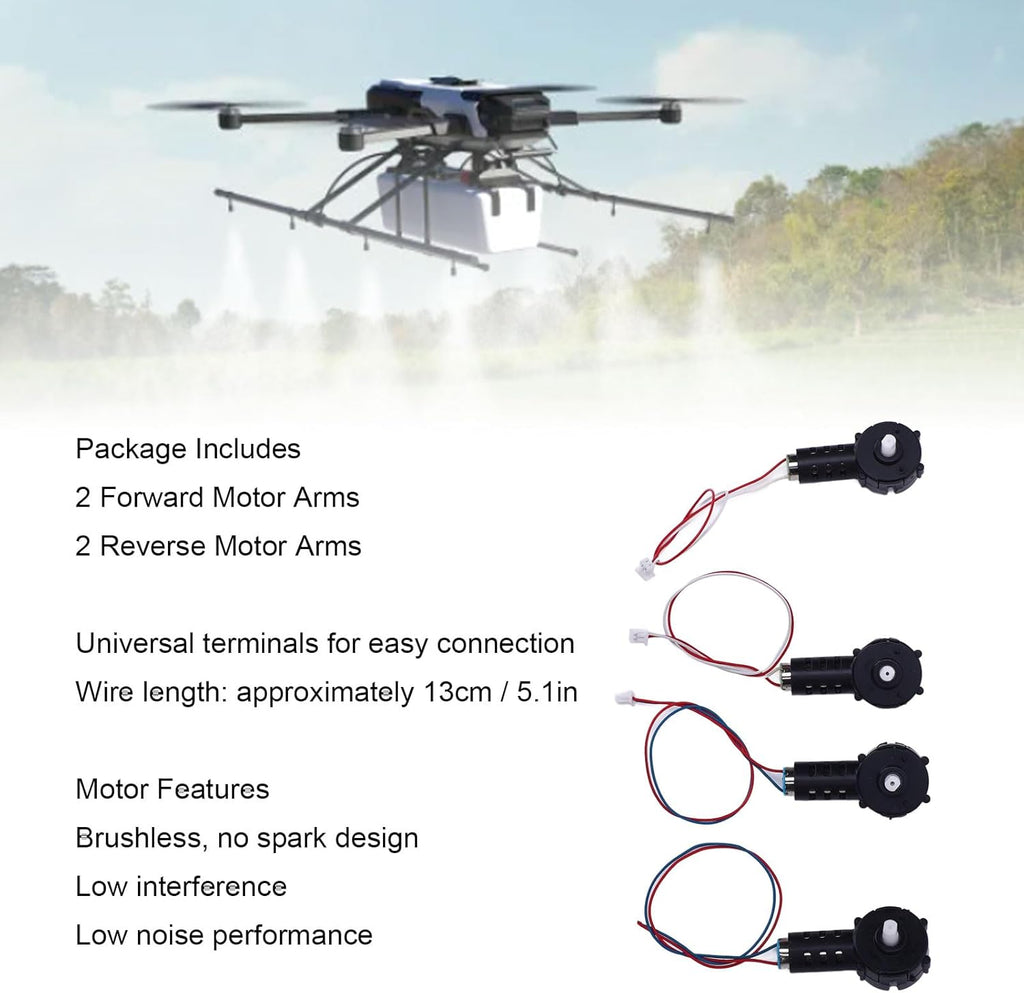 Keenso Drone Motor, Plastic Arm Components for E88 E99 RC Drones, Easy Installation, Durable Design for Quick Repairs and Quiet Performance