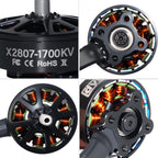 DYS 4pcs X2807 1300KV 1700KV FPV Brushless Motor,6S Drone Motor for 7,8Inch FPV Drone Frame Racing Quadcopter Motor Multirotor Drone Motors (X2807 1700KV 4PCS)