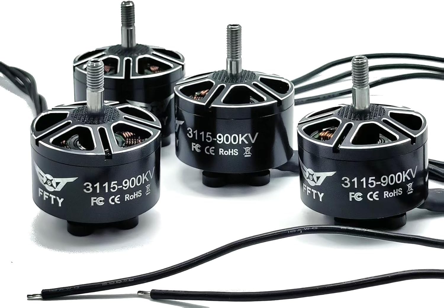3115 900KV Drone Motors - 3-6S Li-ion Battery, 9-11 inch Propeller, Max Power 1300W Brushless Motor for Multirotor Drones,RC Plane (4)