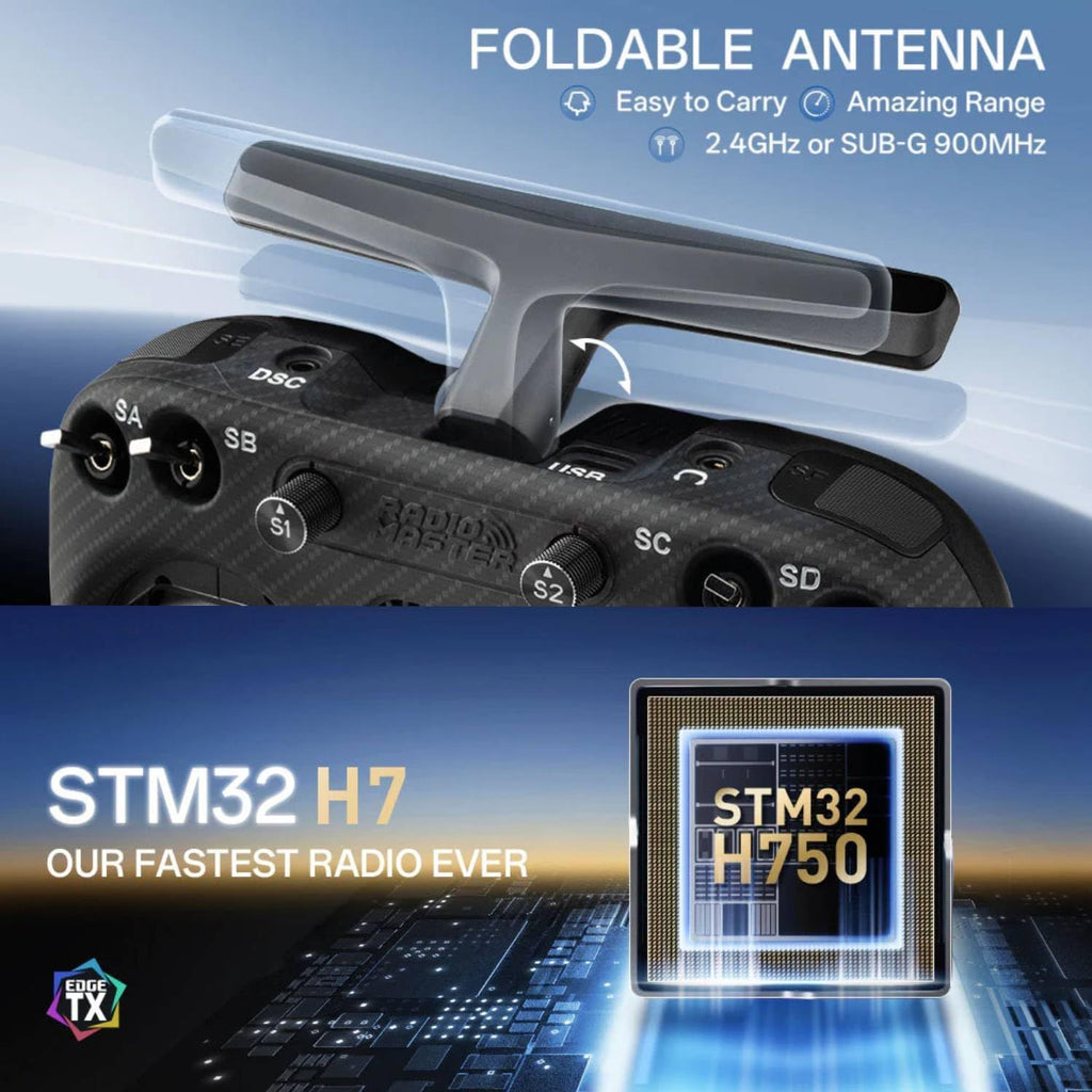 Radiomaster TX15 Max Radio Controller 16 Channel ELRS Transmitter, with AG02 CNC Hall Gimbals/3.5 IPS Touchscreen, Fits FPV Drones/Multirotors/RC Helicopter/Car Boats, Mode 2 (Gold)