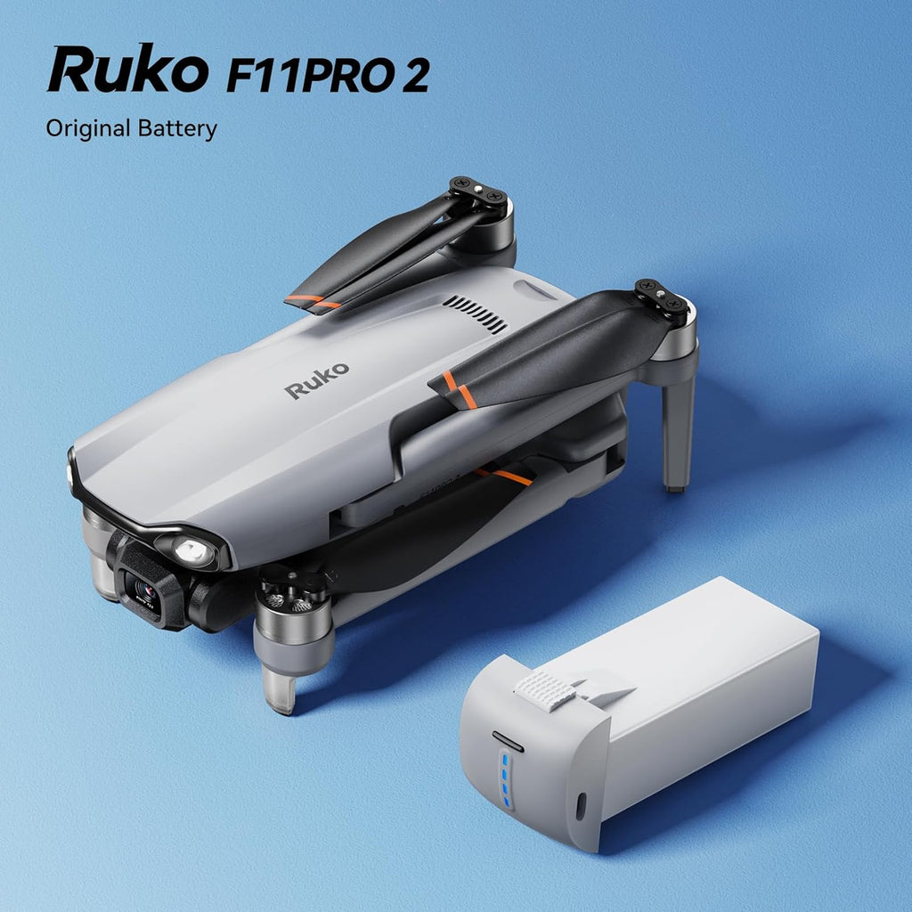 Ruko F11PRO 2 Drone Battery, 7.7V 3200mAh Rechargeable Lithium Battery with Type-C Cable, Support Fast Charging, Grey