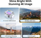 DJI Flip (RC-N3) Bundle with 128GB Micro SD Card& Propeller Guard Ring& Strobe Light - Drone With 4K UHD Camera for Adults, Under 249g, Palm Takeoff, Auto Return, 31-Min Flight Time