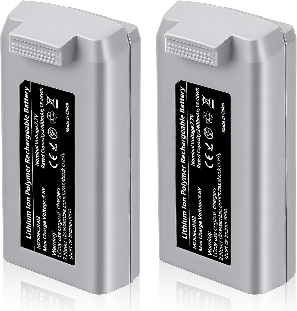 Mini 2 Series/4K Battery 2-Packs 2400mAh Capacity Intelligent Drone Replacement Battery Maximum Flight time 31 Minutes Compatible with DJI Mini 4K/2/SE/2 SE Drones