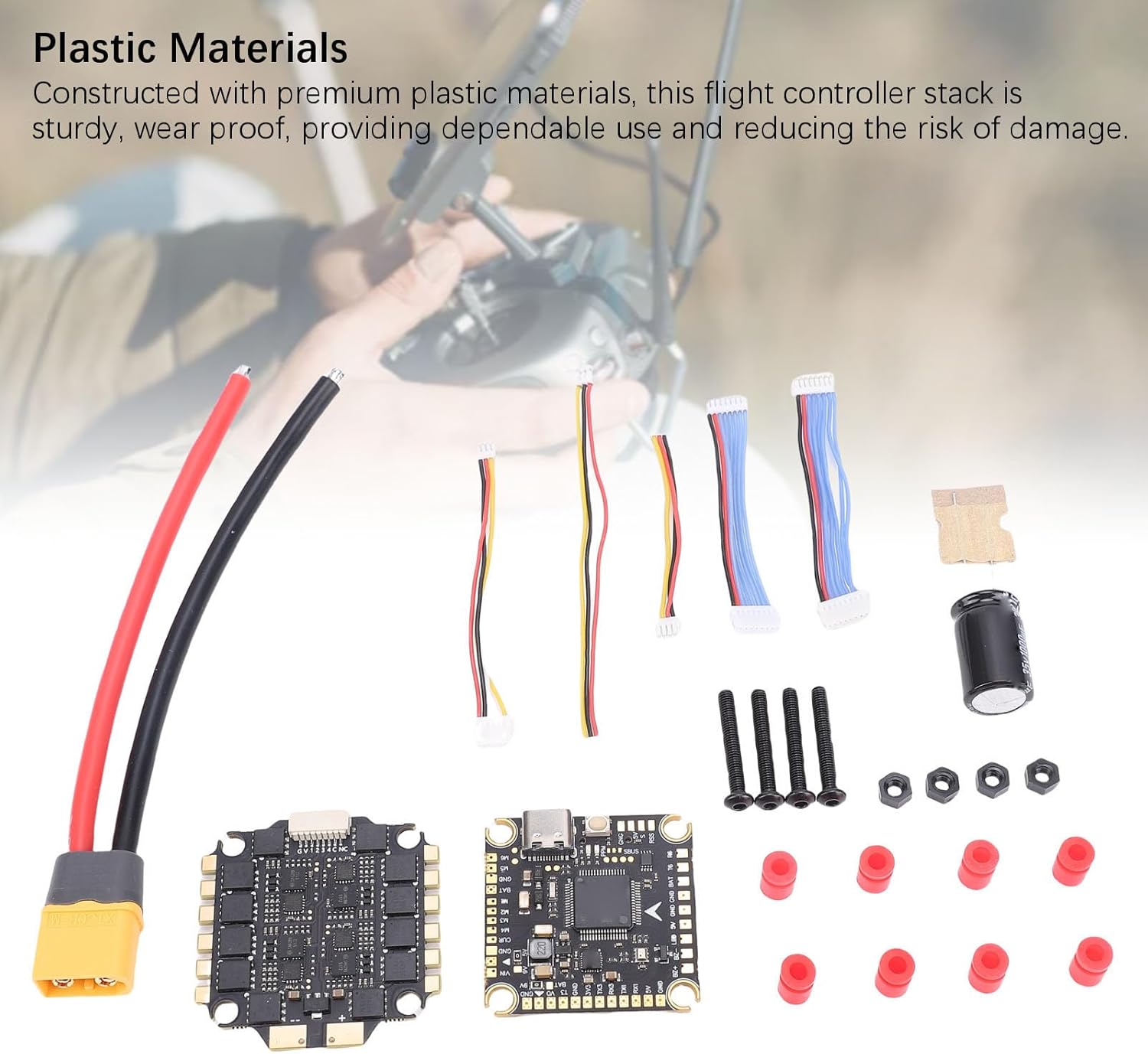 CCYLEZ 60A High Performance SpeedyBee Plastic Drone ESC Controller Stack for RC Drone Enthusiasts