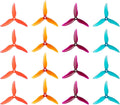 16pcs Fpv Drone Props Propeller: Gemfan Hurricane 51499 Tri-Blade 5 Inch Props for 4S 6S FPV Freestyle Racing, 8xCW 8xCCW