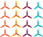 16pcs Fpv Drone Props Propeller: Gemfan Hurricane 51499 Tri-Blade 5 Inch Props for 4S 6S FPV Freestyle Racing, 8xCW 8xCCW