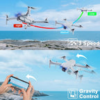 Drone with Camera for Adults and Beginners,Drones for kids 1080P HD FPV,Brushless Motor, Gesture Control, One Key Start/Land, 360¡ã Flip, Waypoints Fly, 3 Speed Mode,Kids Drone Toys Gifts for Boys