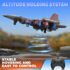 BEZGAR Drones for Kids | 2.4GHZ RC Plane | Remote Control Airplane, Mini Stunt Plane Helicopter, 360¡ã Flip Fighter Jet Toy with Colorful LED Navigation Lights Red, Toys for ages 8-13