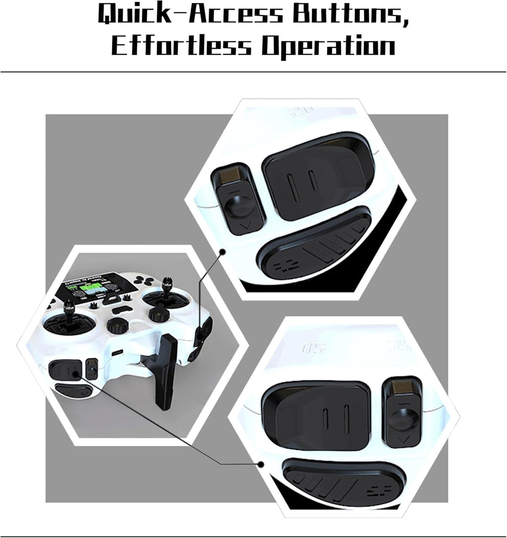 SPEEDY BEE Jumper Smart ELRS 2.4G RC Transmitter with 2-Inch HD Color IPS Screen, Hall Sensor Gimbals, 8km Control Range, USB-C Fast Charging & Simulator for RC FPV Drone