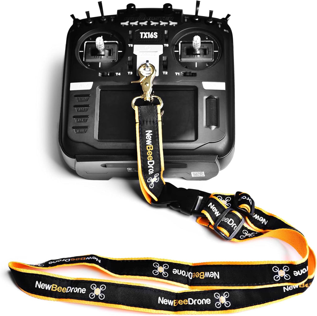 SPEEDY BEE NewBeeDrone FPV Lanyard Strap - Drone Radio Transmitter Adjustable and Detachable Neck Strap for All Types of FPV RC Radio Transmitter for DJI FPV Remote Controller