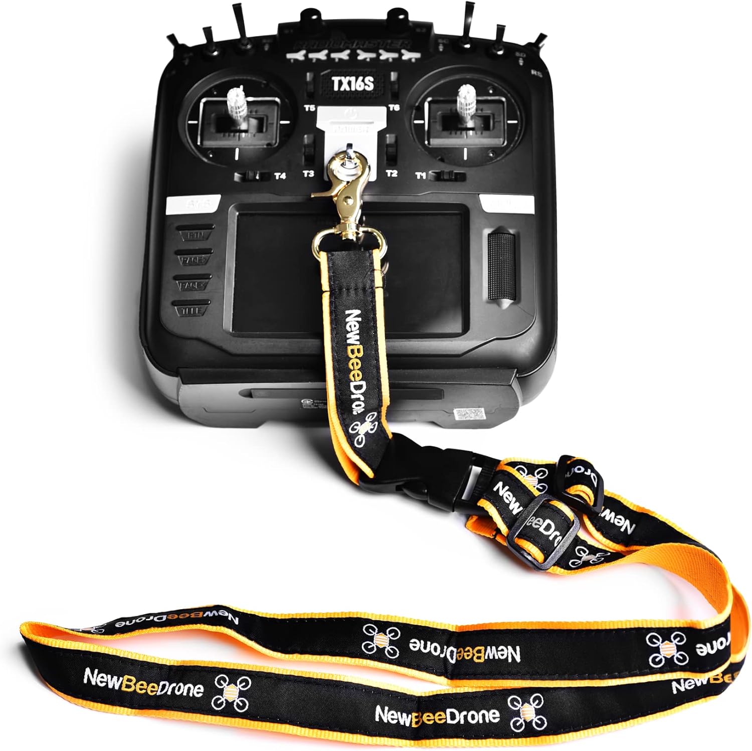 SPEEDY BEE NewBeeDrone FPV Lanyard Strap - Drone Radio Transmitter Adjustable and Detachable Neck Strap for All Types of FPV RC Radio Transmitter for DJI FPV Remote Controller