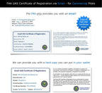 Mavic Air 2 - DJI - FAA Drone Identification Bundle - Labels (3 Sets) + FAA UAS Registration ID Card for Commercial Pilots + 3 to 12 Battery Labels