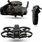 Drone Skin Compatible with DJI Avata 2 Bundle (2024) - Black Gold Marble - Premium 3M Vinyl Protective Wrap Decal Cover - Easy to Apply | Crafted in The USA by MightySkins