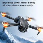 S168 Drone with Screen Controller, Brushless Motor, Altitude Hold, One Key Take Off/Landing, Active Obstacle Avoidance, Black Carrying Case, Two-batteries.
