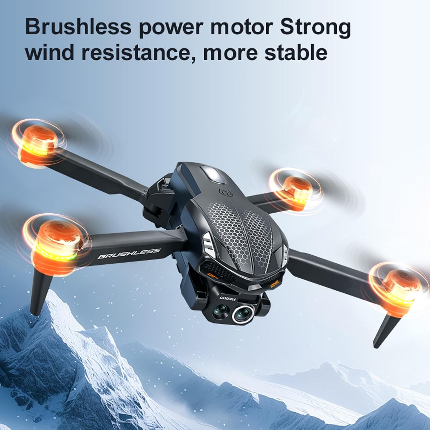 S168 Drone with Screen Controller, Brushless Motor, Altitude Hold, One Key Take Off/Landing, Active Obstacle Avoidance, Black Carrying Case, Two-batteries.