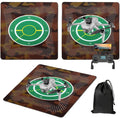 Universal Drone Landing Pad - Eco-Friendly & Foldable portable Ground Mat for DJI, Holy Stone, Potensic Drones Accessories (Fits All Models 19.7 * 19.7 IN) (Yellow)