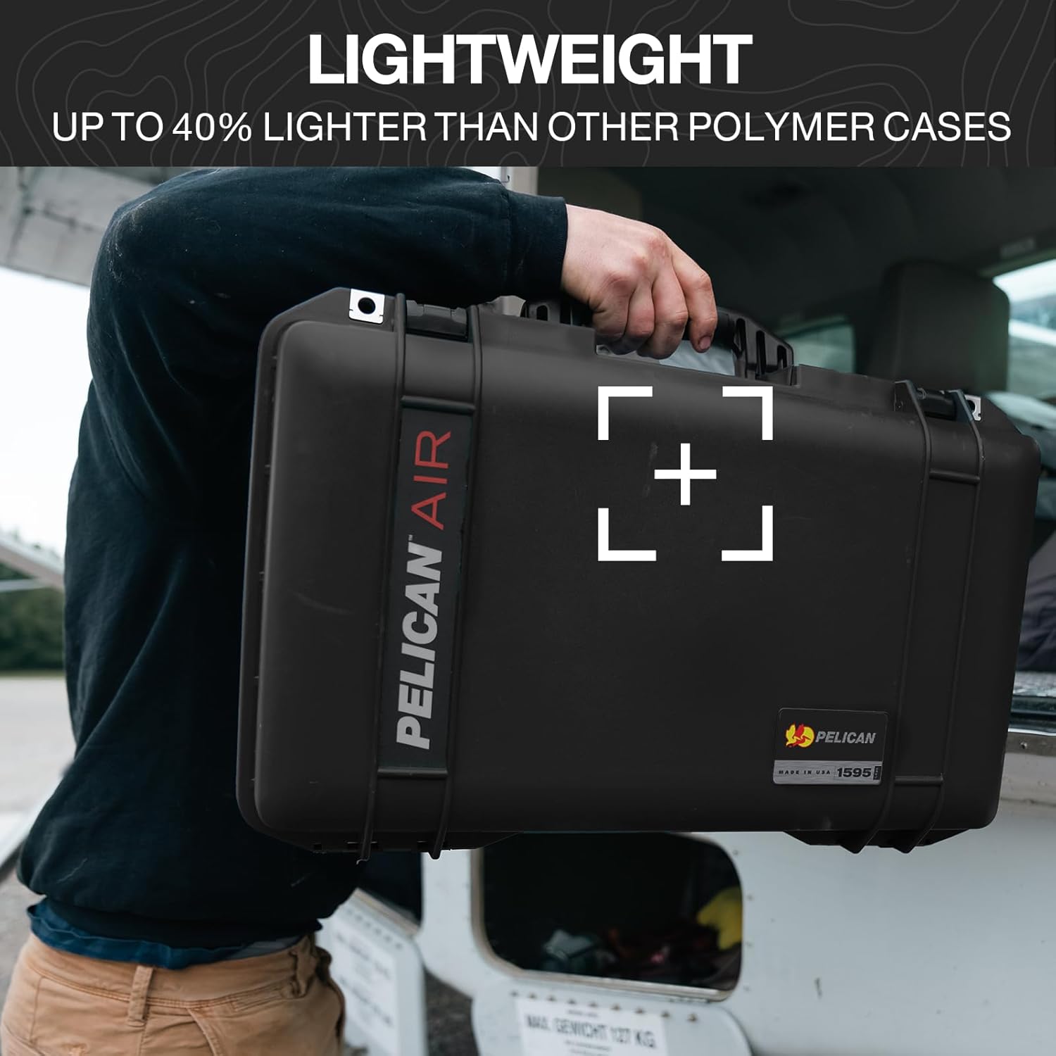 Pelican Air 1615 Multi-Purpose Hard Case with Foam for Camera, Drone, Equipment, Gear, Electronics, Overlanding, Camping, Travel and Pistol (OCP Tan)