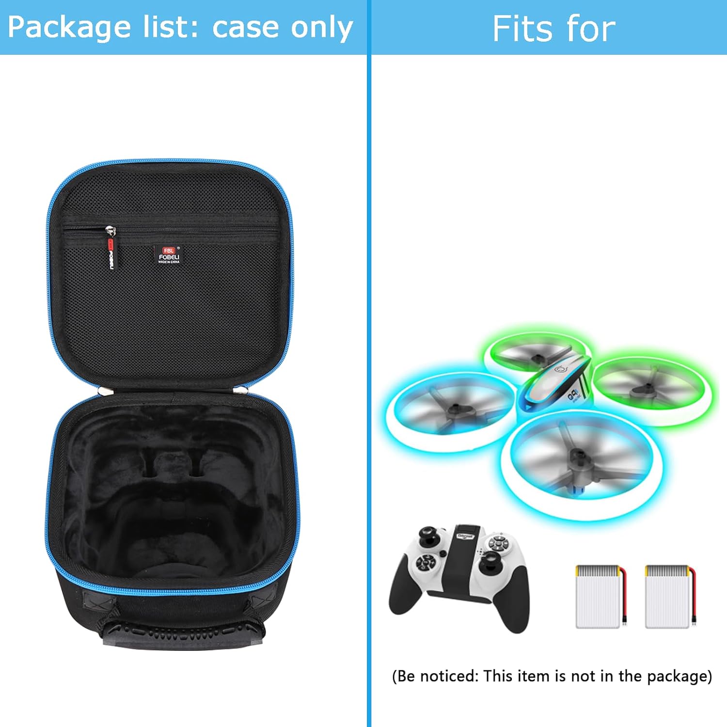 FBLFOBELI Hard Carrying Case for HASAKEE Q9s Kids Drones