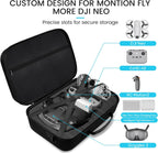 GAGITERVR Neo Carrying Case Compatible with Bundle Motion Fly More Combo DJI Neo, Hard Travel Bag for Goggles N3/3/2 & RC Motion 3 & RC-2/N3/N2/N1/FPV 3 Remote Controllers and Accessories, Blacks