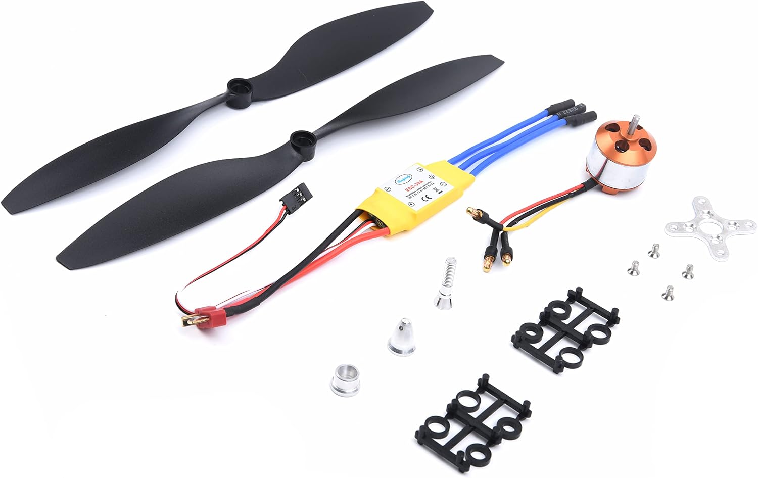 YoungRC A2212 1000KV Brushless Motor + 30A ESC Electric Speed Controller + 1045 Propeller CW CCW Kit for RC Multicopter Quadcopter