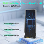 3.7V 1800mAh Lithium Polymer Battery with USB Charging Cable Replacement Power for M18LCD Drone