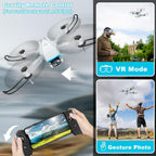 Oddire Drone with Camera - Drones for Adults with 2 Batteries, Carrying Case, 1080P HD Foldable Drone with Stable Hover, Trajectory Flight, Gravity Control, One Key Take Off/Land, 3D Flip, Toys