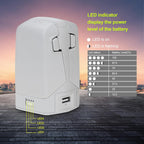 45W Dual Battery Charger with Storage Charge for DJI Flip Drone,Two-Way Charging Hub,Charge 2 Batteries Accessories