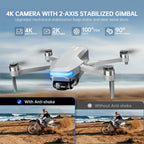Drones with Camera for Adults 4K, Foldable Beginner Drone with Brushless Motor, Auto Follow, Tap Fly, Circle Fly, One Key Start, Under 249g