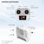 Radiolink T12D V2 12 Channels RC Transmitter & R12F Receiver, Supports Micro ELRS Module, Long Range Remote Controller for FPV Drone Airplane Car Boat (Mode 2)