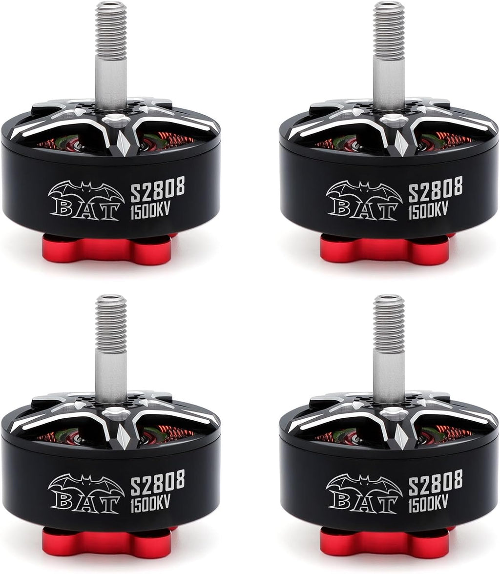 Surpass Hobby S2808 Brushless Motors 1500KV Drone Motor for 6-7inch FPV Racing Drone Quadcopter Fixed Wing(4pcs)