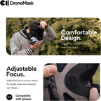 DroneMask 2 | FPV Goggles for All Camera Drones | Unibody Lens | HD FPV Goggles | Compatible Versatile Skyview FPV Drone Goggles | Clear Immersive View | All GPS Camera Drone