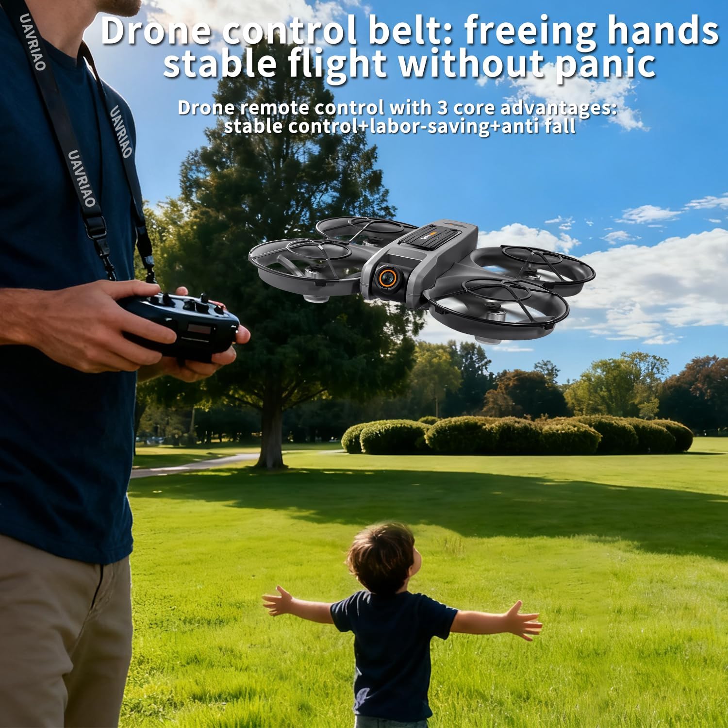 Upgraded Drones with Camera 2K for Adults & Beginners, 4.5inch LCD Screen Remote Control with Gesture Control, Brushless Motor FPV Drone, Follow Me, Auto Hover, 2 Batteries 30 Mins Flight, Includes Carry Case