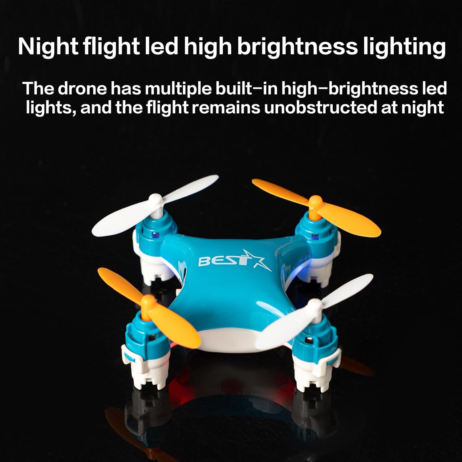 Drone Mini Remote Control Aircraft New Children's Toy Micro Aircraft Fixed Height Quadcopter Electronic Gadget (Dual Battery Version-Black)