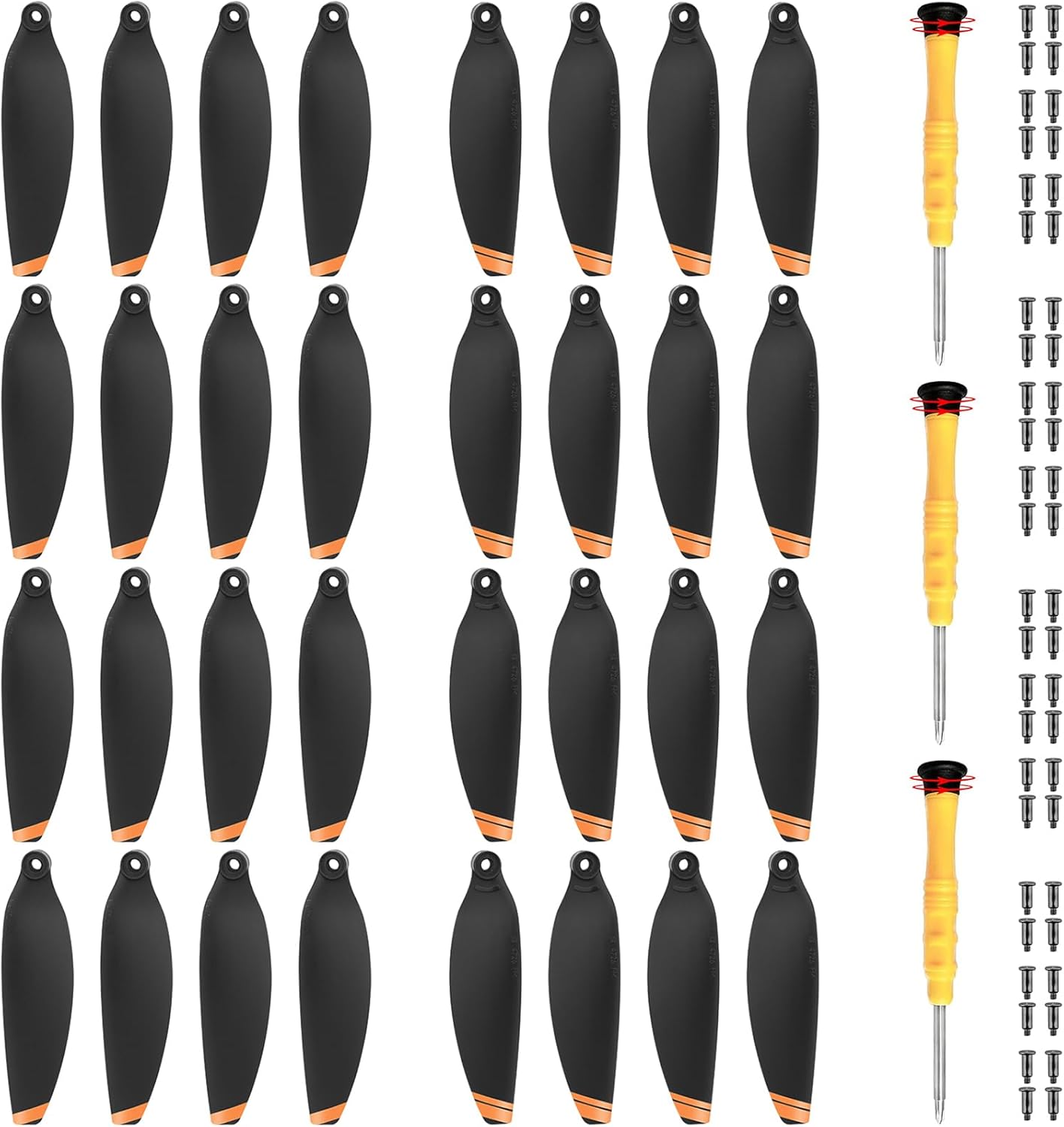 32 Pcs - Propellers Blades for DJI Mini 4K, Mini 2, Mini 2 SE & Mini SE, Replacement Low-Noise and Quick-Release Props Wings Compatible with DJI Mini 4K, Mini 2, Mini 2 SE & Mini SE, Drone Accessories