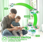 Clover Drone for Kids ¨C Beginner-Friendly LED Quadcopter with Dual Modular Batteries, Easy to Fly, Altitude Hold, One-Key Takeoff, 360 Flips ¨C Gift for Boys & Girls Age 6+