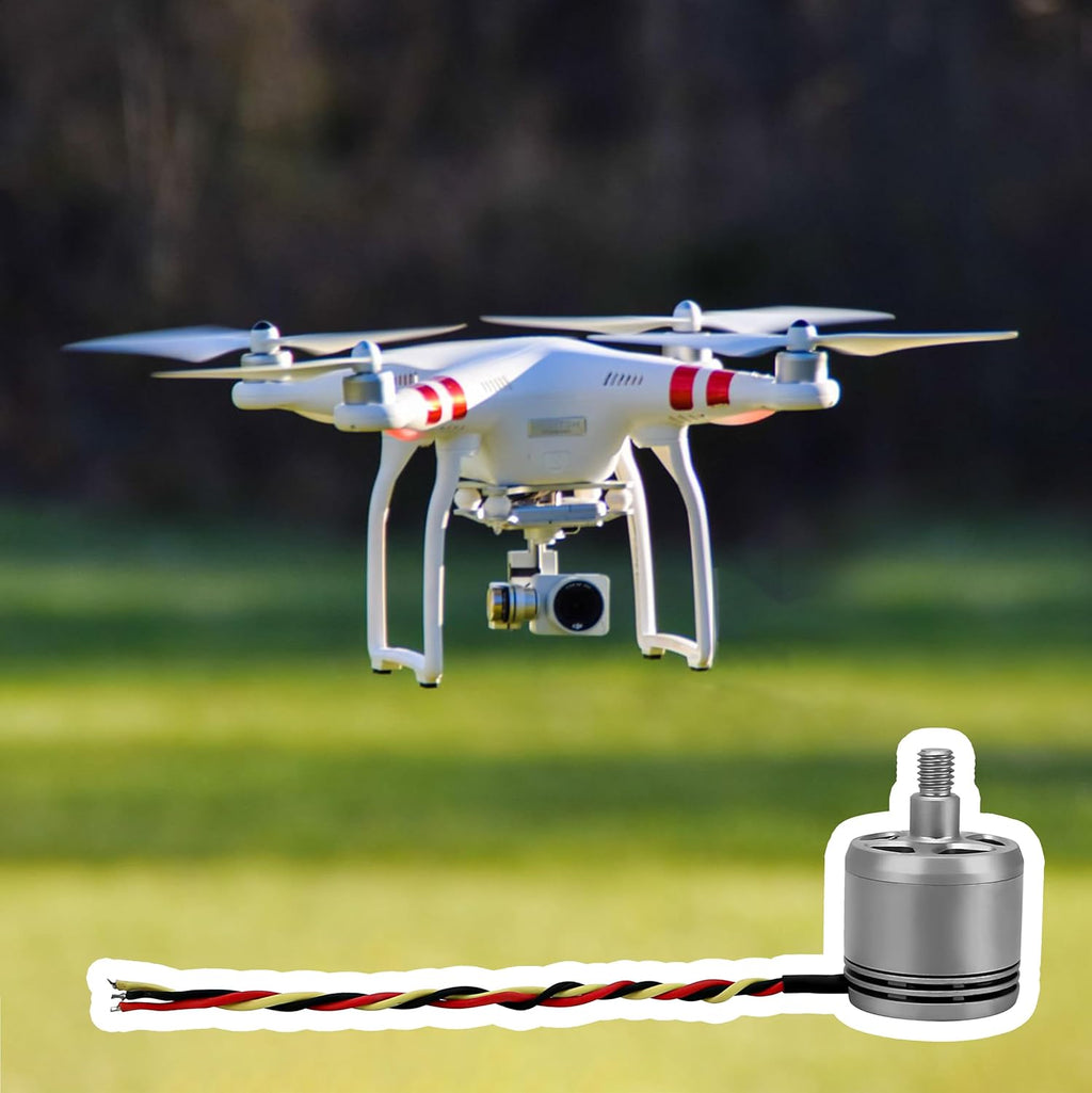 4PCS Brushless Motor 2312A (2CW and 2CCW) 800KV Replacement Drone Accessories for DJI Original Phantom 3 Brushless Motor for Multi-axis Aircraft DIY Replaceable (Used)