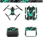 Skin Stickers Compatible with DJI Mini 4 Pro, Waterproof Sticker Decal Skin DIY Accessory for DJI Mini 4 Pro Drone and RC 2 Controller (E)